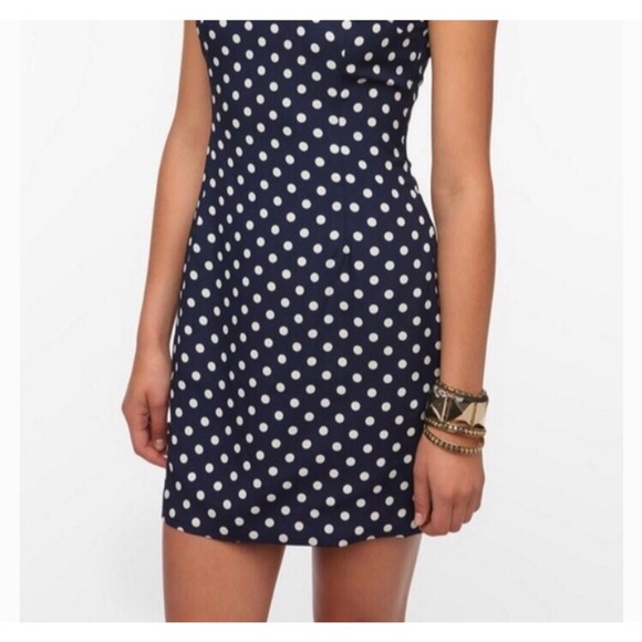 Coincidence and Chance Navy Polka Dot Dress - Picture 2 of 8
